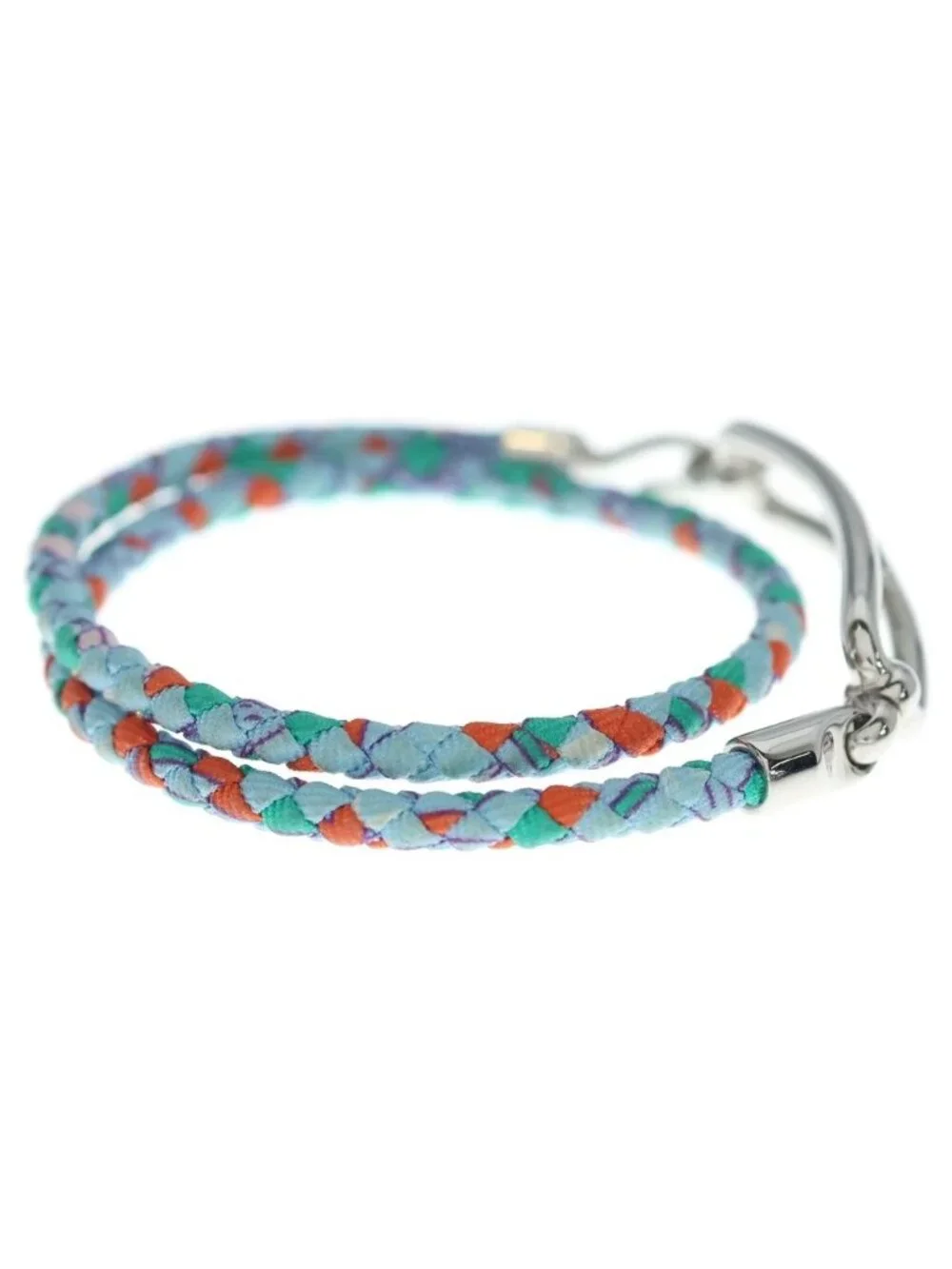 Hermes Roulis Bracelet Light Blue Silver